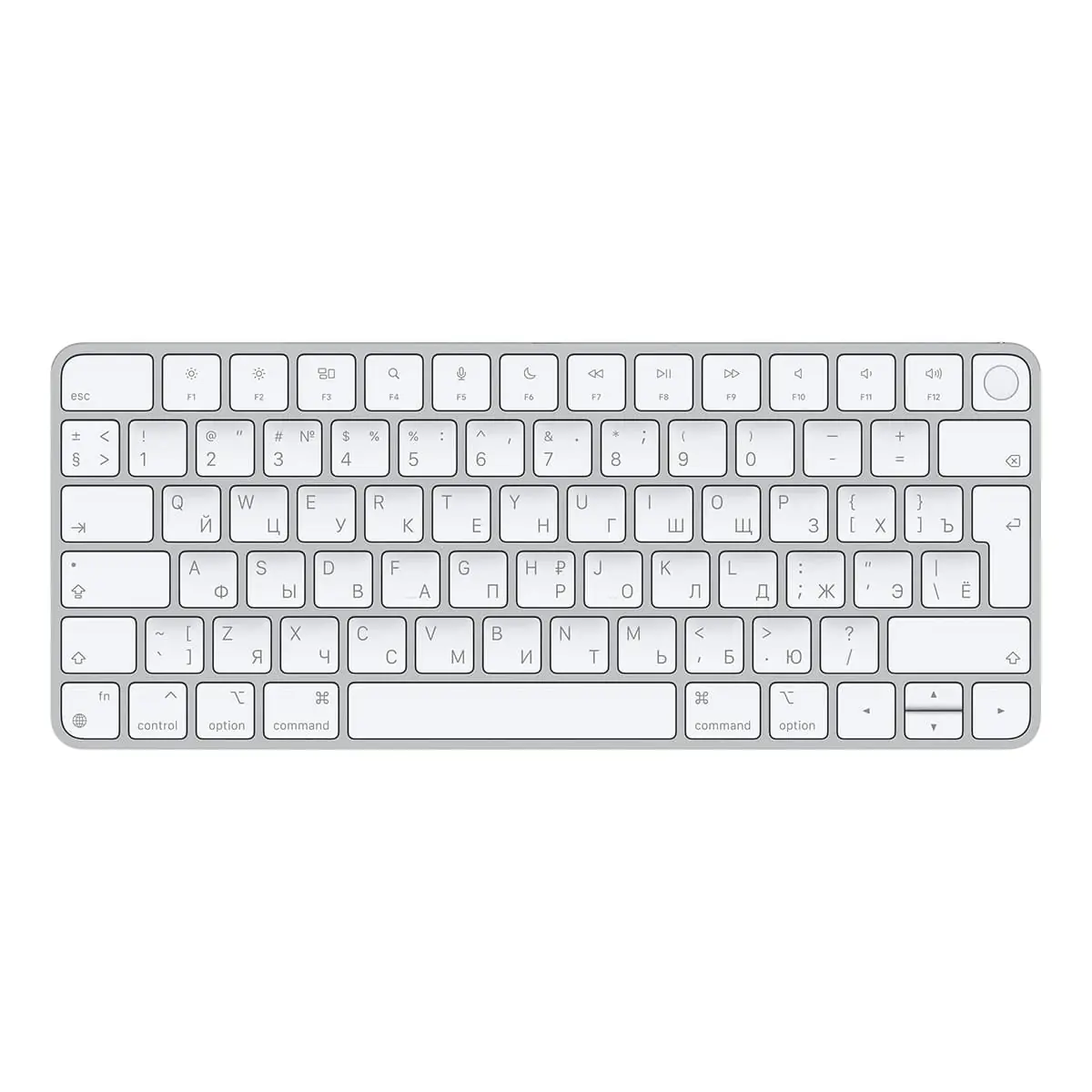Клавиатура беспроводная Apple Magic Keyboard с Touch ID (MK293RS) Серебристый